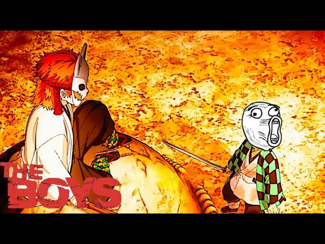 Demon slayer funny moment tanjiro vs sabito 🗿in hindi | tanjiro vs sabito thug life moments