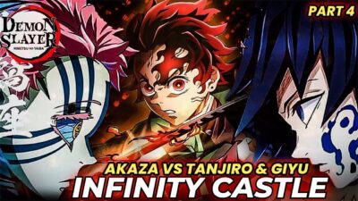 🔥 Akaza vs Tanjiro & Giyu – Full Manga Fight | Demon Slayer Infinity Castle Arc (Part – 4)