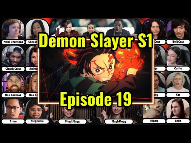 Demon Slayer Season 1 FULL Episode 19 Reaction Mashup | Kimetsu No Yaiba Mount Natagumo Arc HINOKAMI