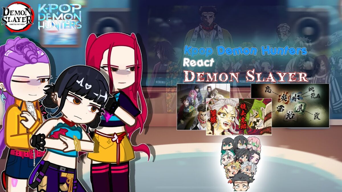 Kpop Demon Hunters react to Demon Slayer || Kny || Gacha react