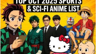 TOP OCT 2025 SPORTS & SCI-FI ANIME LIST, Demon Slayer, One Piece, Live Action, Gundam, HK [DV Live]