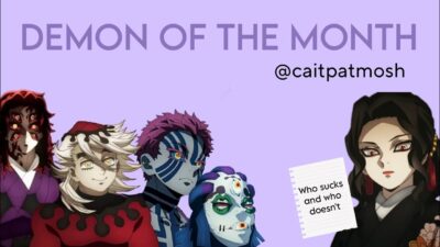 Demon of the month || Demon slayer || caitpatmosh skit || ft: The Uppermoons + Muzan