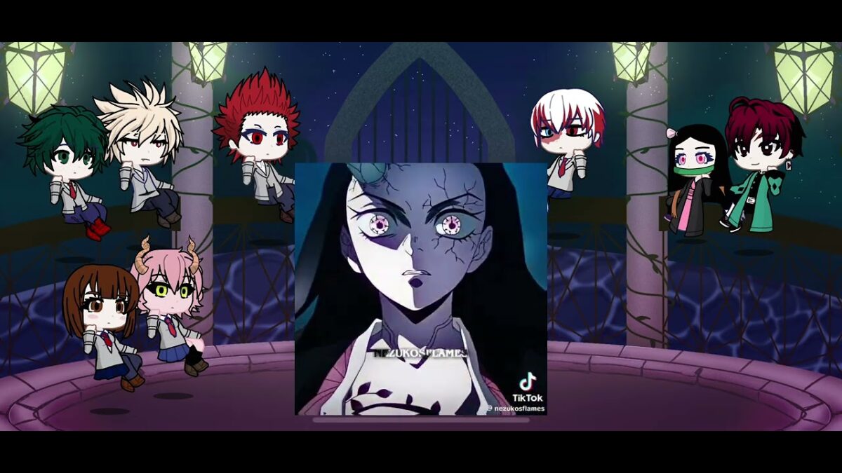 Mha react with Nezuko and tanjiro #fyp #viral #myheroacademia #homepage #demonslayer #gacha #foryou