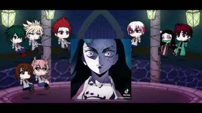 Mha react with Nezuko and tanjiro #fyp #viral #myheroacademia #homepage #demonslayer #gacha #foryou